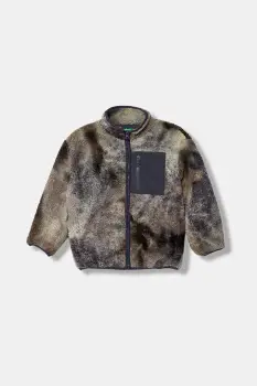 United Colors of Benetton bluza copii culoarea bleumarin, cu imprimeu, 3IQBC505K imagine