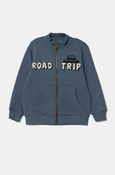 United Colors of Benetton bluza copii culoarea violet, cu imprimeu, 3PANG503L imagine