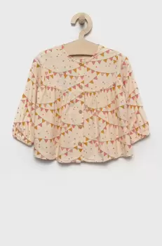 United Colors of Benetton bluza culoarea bej, modelator imagine