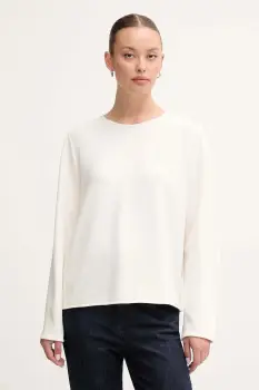 United Colors of Benetton bluza culoarea bej, uni, 3QAFD10AU imagine