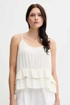 United Colors of Benetton bluza culoarea bej, uni, 4VW95H00B imagine