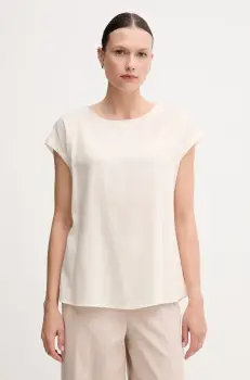 United Colors of Benetton bluza culoarea bej, uni, 52M9DQ0BI imagine