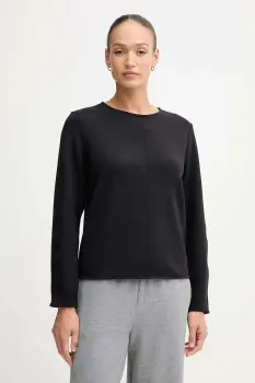 United Colors of Benetton bluza culoarea negru, uni, 3QAFD10AU imagine