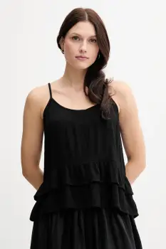 United Colors of Benetton bluza culoarea negru, uni, 4VW95H00B imagine