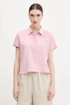 United Colors of Benetton bluza culoarea roz, uni, 5ONVDQ0BQ imagine