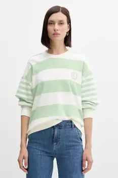 United Colors of Benetton bluza culoarea verde, cu model, 3Y04D10AM imagine