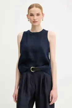 United Colors of Benetton bluza din in culoarea bleumarin, uni, 5BMLDQ0BU imagine