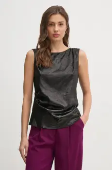 United Colors of Benetton bluza femei, culoarea negru, neted, 54I7DQ09X imagine