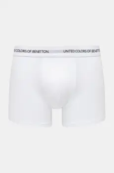 United Colors of Benetton boxeri barbati, culoarea alb imagine