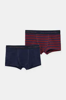 United Colors of Benetton boxeri copii 2-pack culoarea bleumarin, 3VPS0X01J imagine