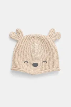 United Colors of Benetton caciula bebe culoarea bej, 6VEEAA00Y imagine