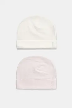 United Colors of Benetton caciula copii 2-pack culoarea roz, 3DKAAA001 imagine