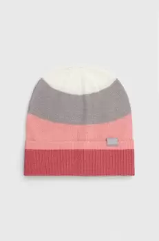 United Colors of Benetton caciula copii culoarea roz, din tesatura neteda imagine