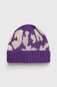 United Colors of Benetton caciula copii culoarea violet, din tesatura neteda imagine