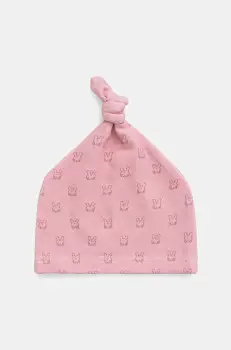 United Colors of Benetton caciula culoarea roz, bumbac, 6SDFAA00V imagine