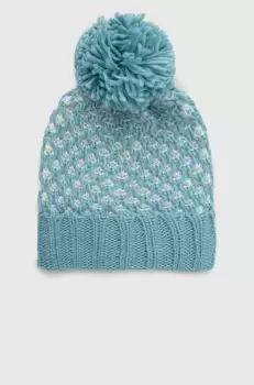 United Colors of Benetton caciula din lana pentru copii culoarea turcoaz, din tricot gros imagine