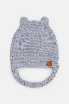 United Colors of Benetton caciula din lana pentru copii din tesatura neteda, 1032AA004 imagine