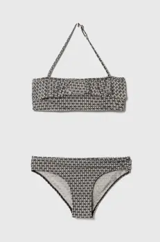 United Colors of Benetton costum de baie pentru copii din doua piese culoarea negru imagine