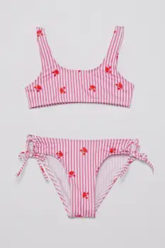 United Colors of Benetton costum de baie pentru copii din doua piese culoarea roz, 3IGW0K02T imagine