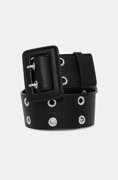 United Colors of Benetton curea femei, culoarea negru, 6QE6DL016 imagine