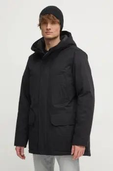 United Colors of Benetton geaca barbati, culoarea negru, de iarna, 26UWUN061 imagine