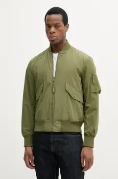 United Colors of Benetton geaca bomber culoarea verde, de tranzitie, 2ZPSUN06G imagine