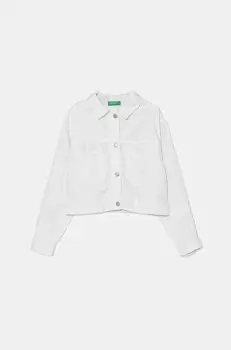 United Colors of Benetton geaca copii culoarea alb, 21AQCN060 imagine