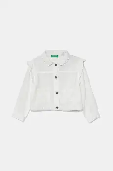 United Colors of Benetton geaca copii culoarea alb, 21AQGN03Q imagine
