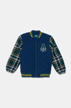 United Colors of Benetton geaca copii culoarea albastru marin, 240XGN02U imagine