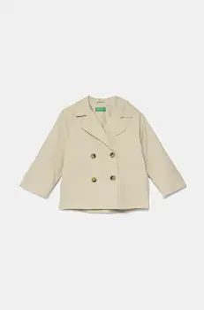 United Colors of Benetton geaca copii culoarea bej, 24J4CN067 imagine