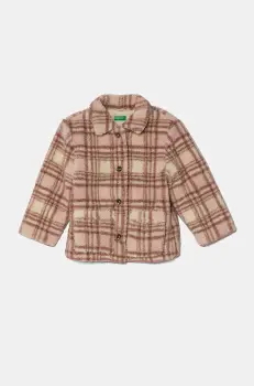 United Colors of Benetton geaca copii culoarea bej, 29J8GN037 imagine