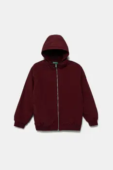 United Colors of Benetton geaca copii culoarea bordo, 2IGGCN06J imagine