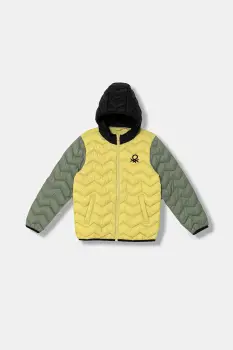 United Colors of Benetton geaca copii culoarea galben, 2TWDCN04V imagine