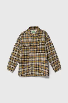 United Colors of Benetton geaca copii culoarea galben imagine