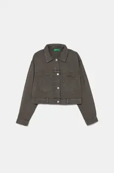 United Colors of Benetton geaca copii culoarea gri, 21AQCN060 imagine