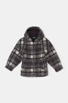 United Colors of Benetton geaca copii culoarea gri, 29J8CN05O imagine