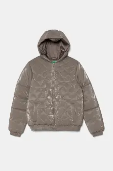 United Colors of Benetton geaca copii culoarea maro, 27WYCN05A imagine