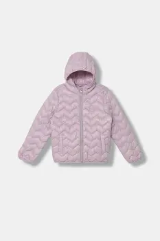 United Colors of Benetton geaca copii culoarea violet, 21INCN04U imagine