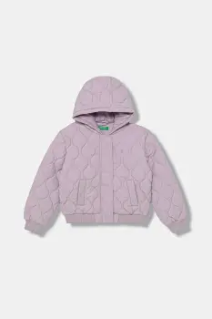 United Colors of Benetton geaca copii culoarea violet, 2IGGCN06M imagine