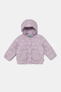 United Colors of Benetton geaca copii culoarea violet, 2YCUGN042 imagine