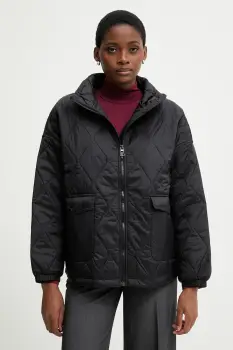 United Colors of Benetton geaca culoarea negru, de tranzitie, oversize, 2YRYDN080 imagine