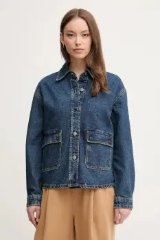 United Colors of Benetton geaca de blugi din bumbac de tranzitie, 296XDN07R imagine