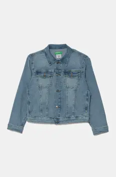United Colors of Benetton geaca de blugi pentru copii 25ONCN062 imagine