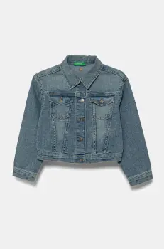 United Colors of Benetton geaca de blugi pentru copii 2PORCN061 imagine