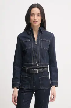 United Colors of Benetton geaca de blugi pentru femei, din bumbac cu elastan imagine