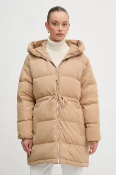 United Colors of Benetton geaca de puf culoarea maro, de iarna, oversize, 22T6DN087 imagine