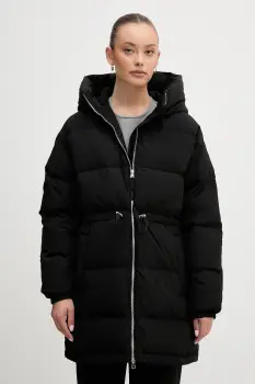 United Colors of Benetton geaca de puf culoarea negru, de iarna, oversize, 22T6DN087 imagine