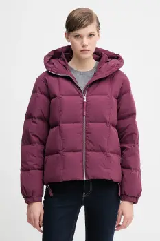 United Colors of Benetton geaca de puf culoarea violet, de iarna, oversize, 22T6DN086 imagine