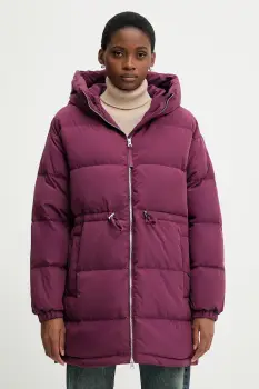 United Colors of Benetton geaca de puf culoarea violet, de iarna, oversize, 22T6DN087 imagine