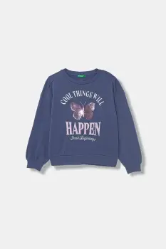 United Colors of Benetton hanorac copii din bumbac imagine